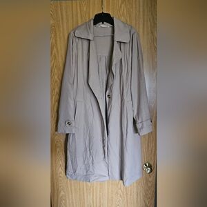 Pleated Spring Trench Coat